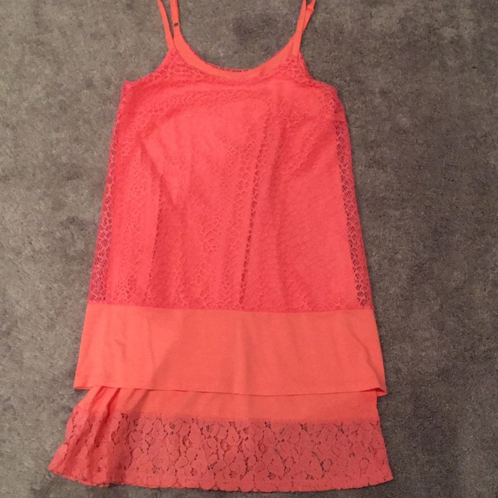 Hot pink lace dress by kenar